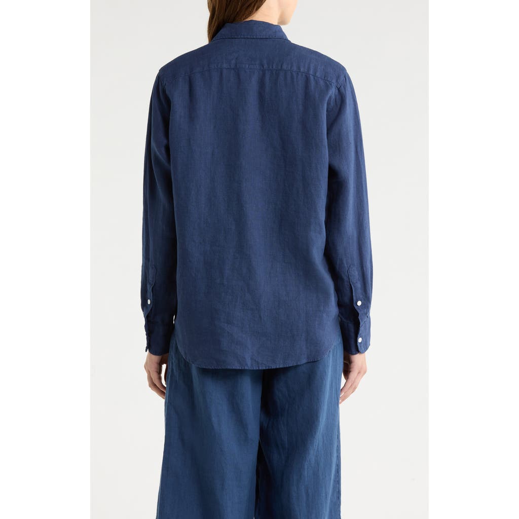 Frank & Eileen Eileen Relaxed Button-up Shirt In Blue