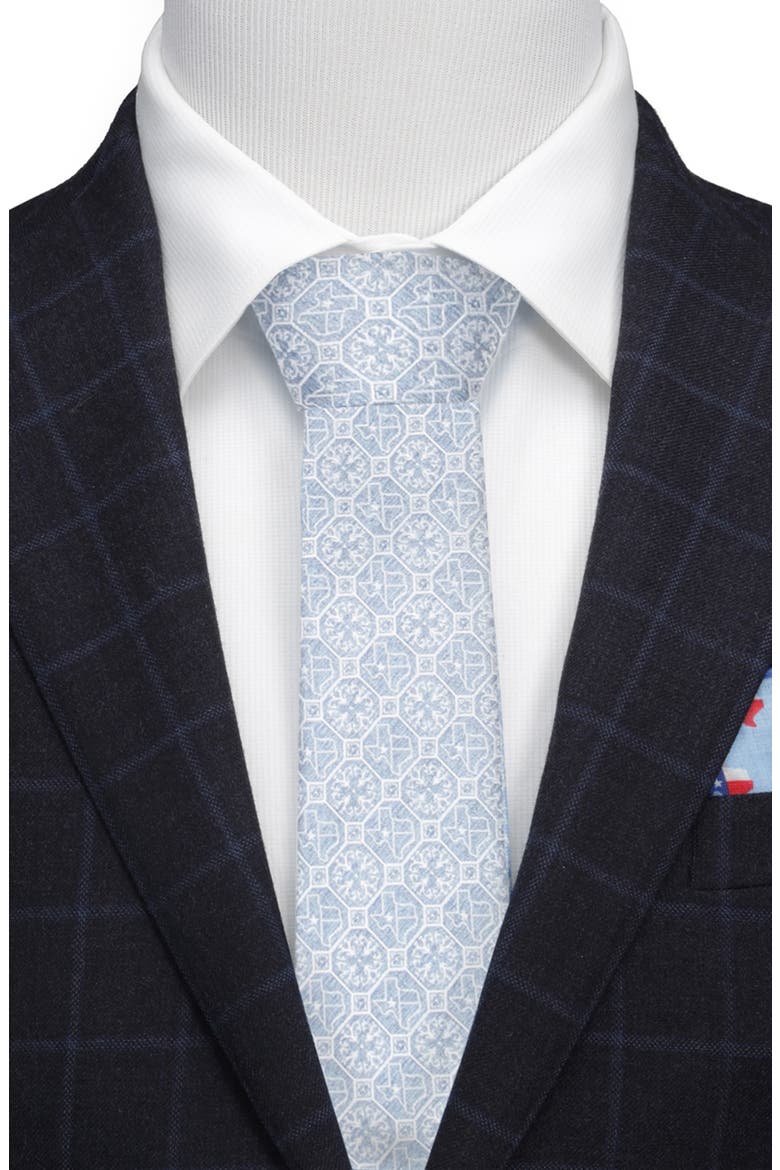 Texas State Denim Tie, Alternate, color, BLUE