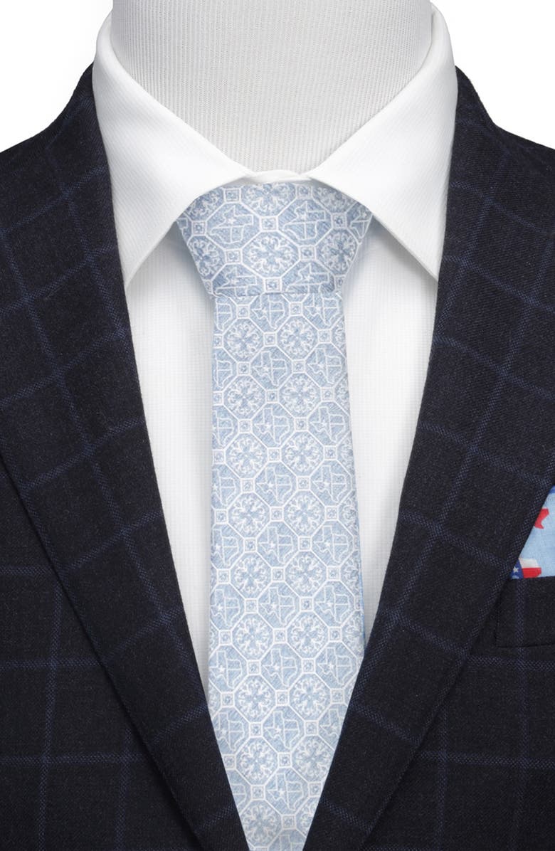 Cufflinks, Inc. Texas State Denim Tie, Alternate, color, Blue