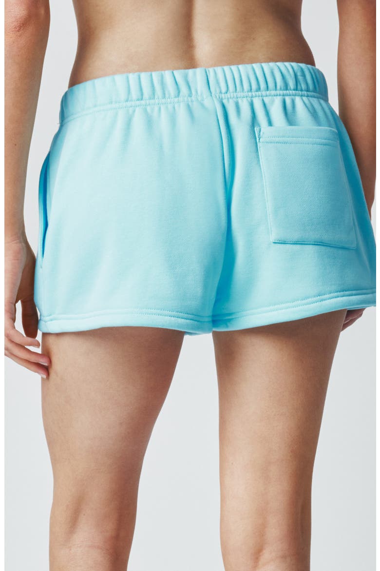Cozy Crush Sweat Shorts, Alternate, color, TROPICAL BLUE