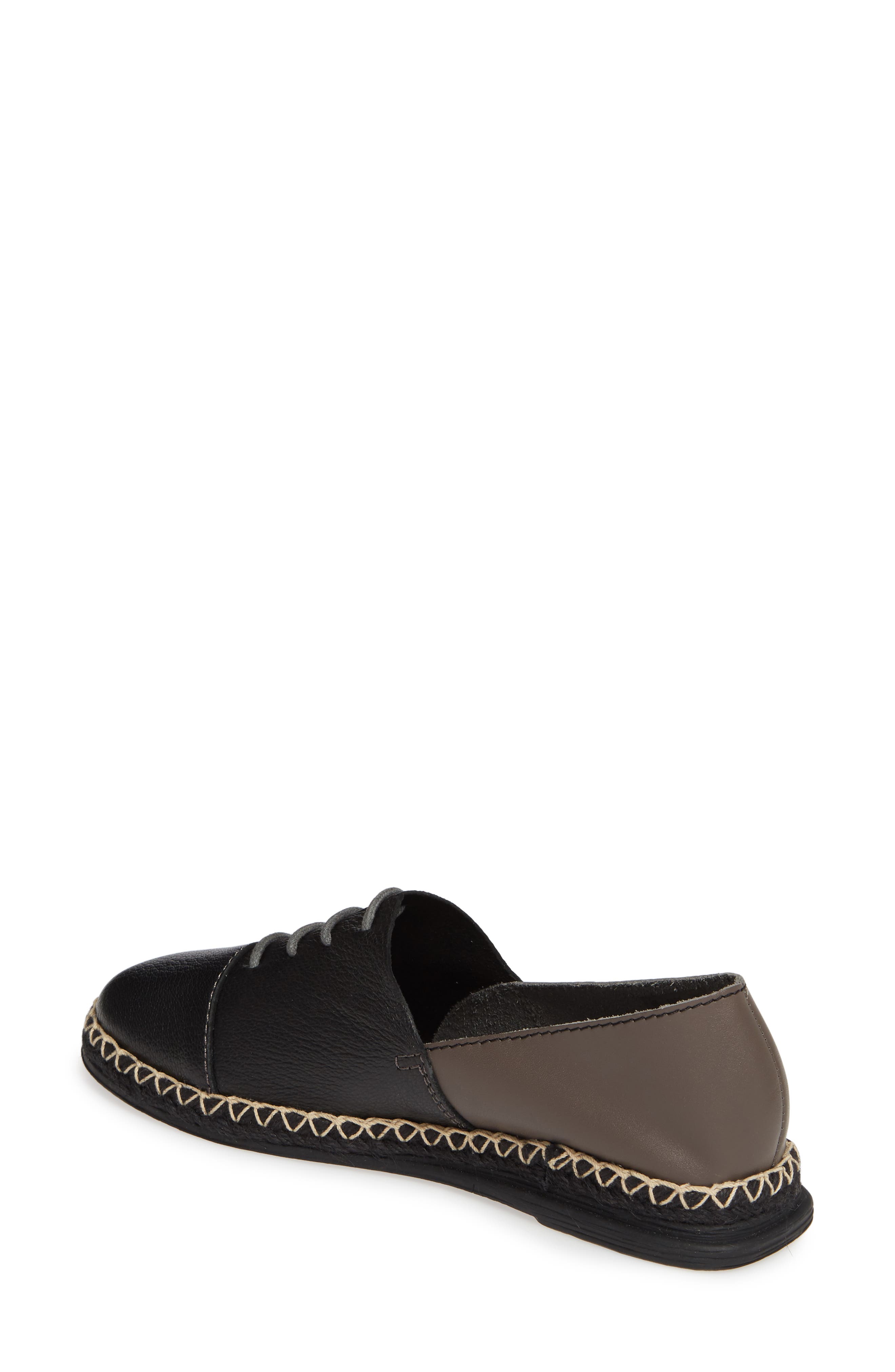 Evolve Espadrille, Alternate, color, BLACK LEATHER