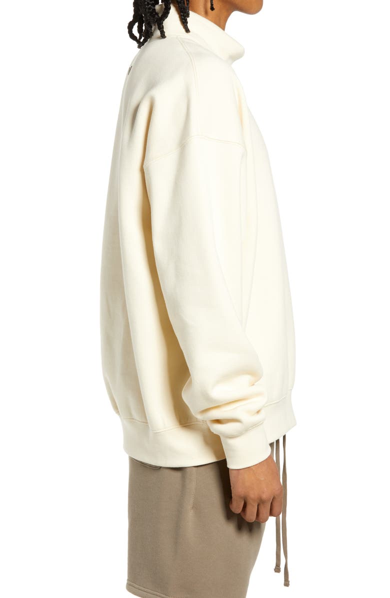 PacSun Fear of God Essentials Unisex Logo Mock Neck Sweatshirt, Alternate, color, 