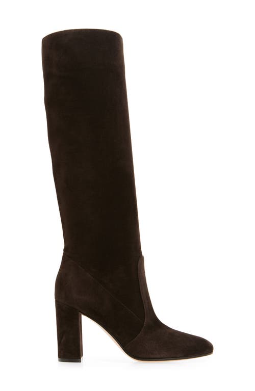 Gianvito Rossi Block Heel Tall Boot In Brown