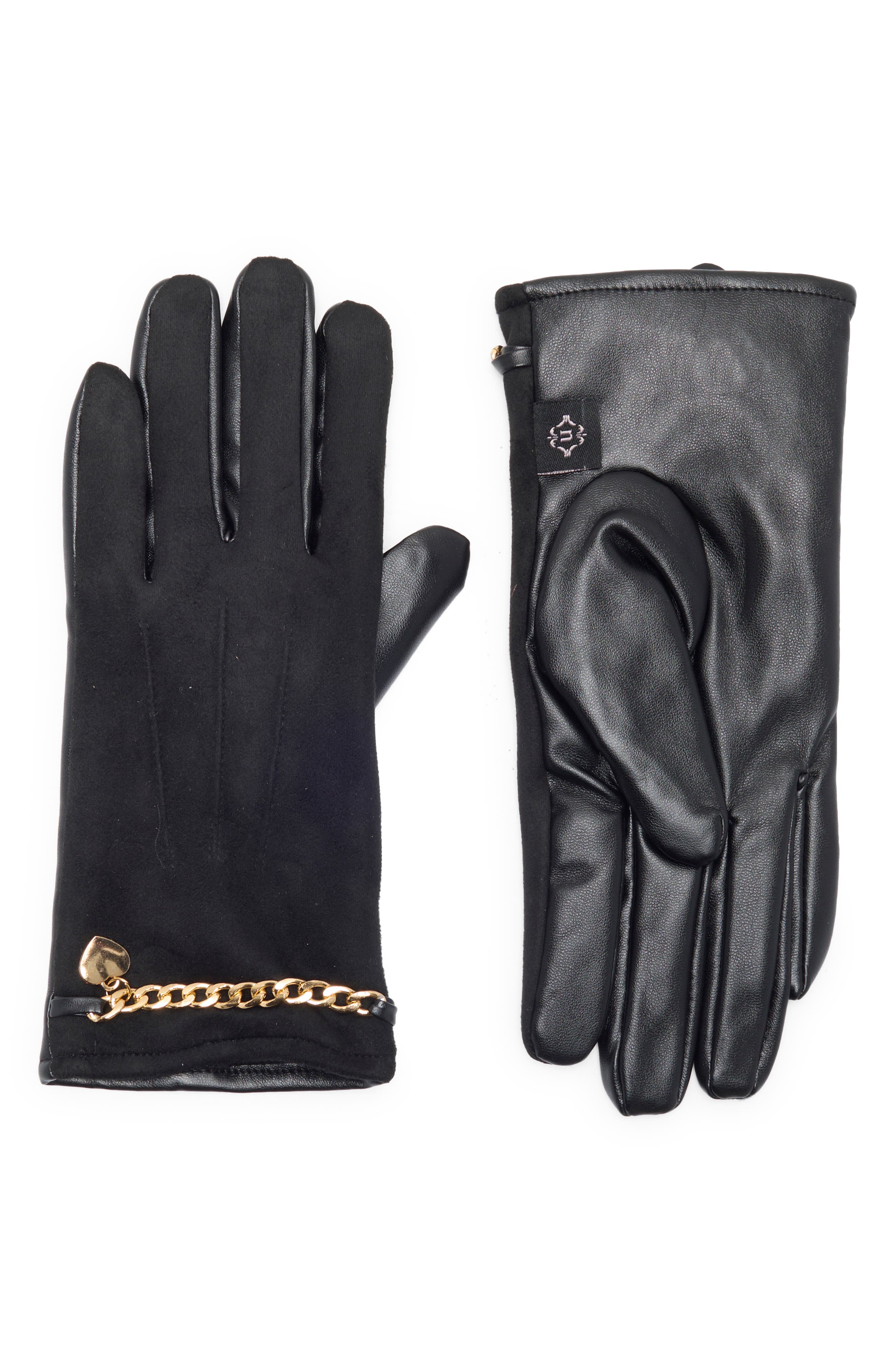 Tech Gloves with Chain Detail
