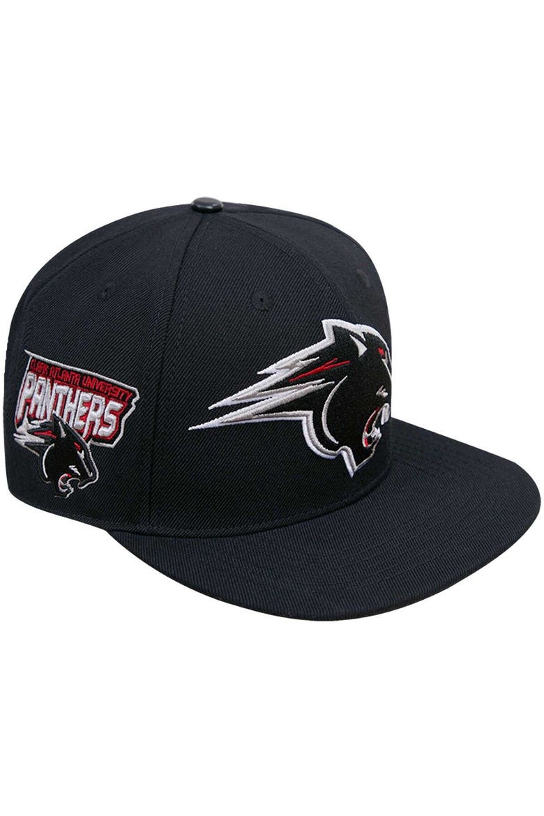 Men's Pro Standard Black Clark Atlanta Panthers Arch Over Logo Evergreen Snapback Hat, Main, color, Black