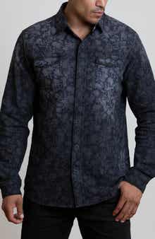 CANYON OF HEROES Skull Stretch Western Denim Shirt