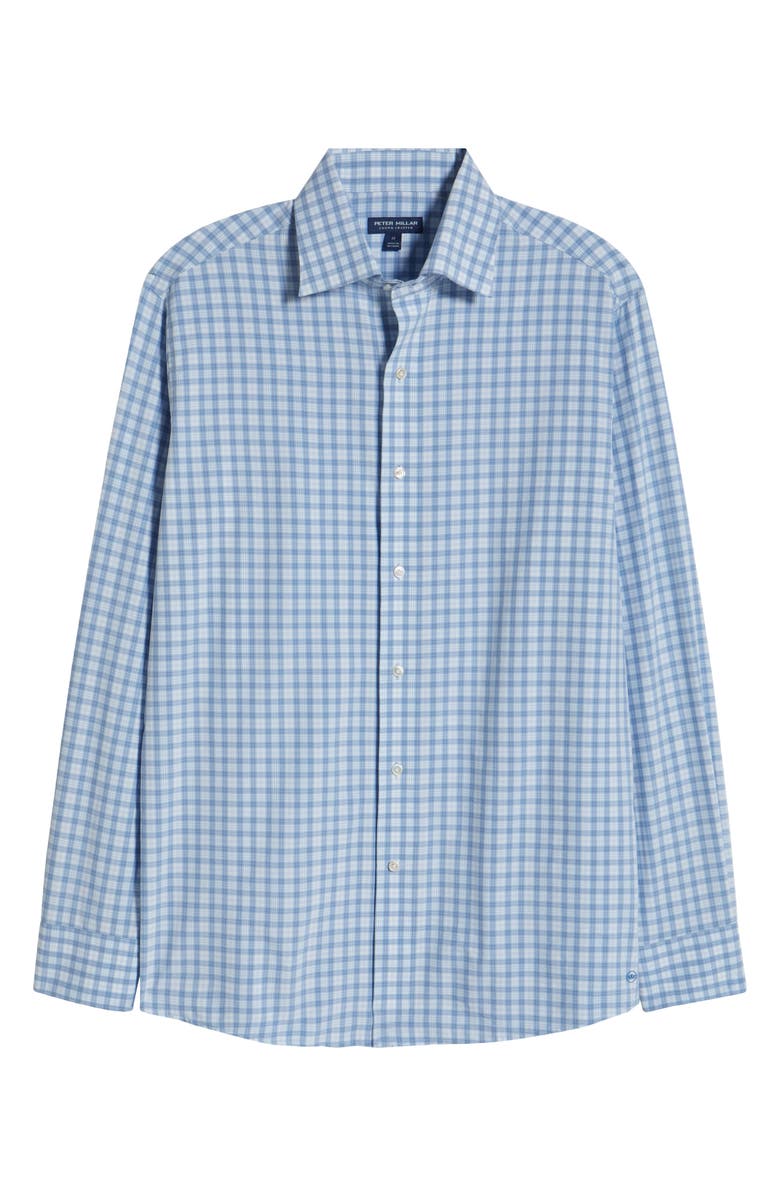 Peter Millar Crown Crafted Coltrane Performance Poplin Button-Up Shirt, Alternate, color, Angelite