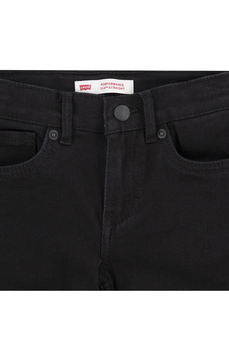 Levi's<sup>®</sup> Kids' 514<sup>™</sup> Performance Straight Leg Jeans, Alternate, color, Black