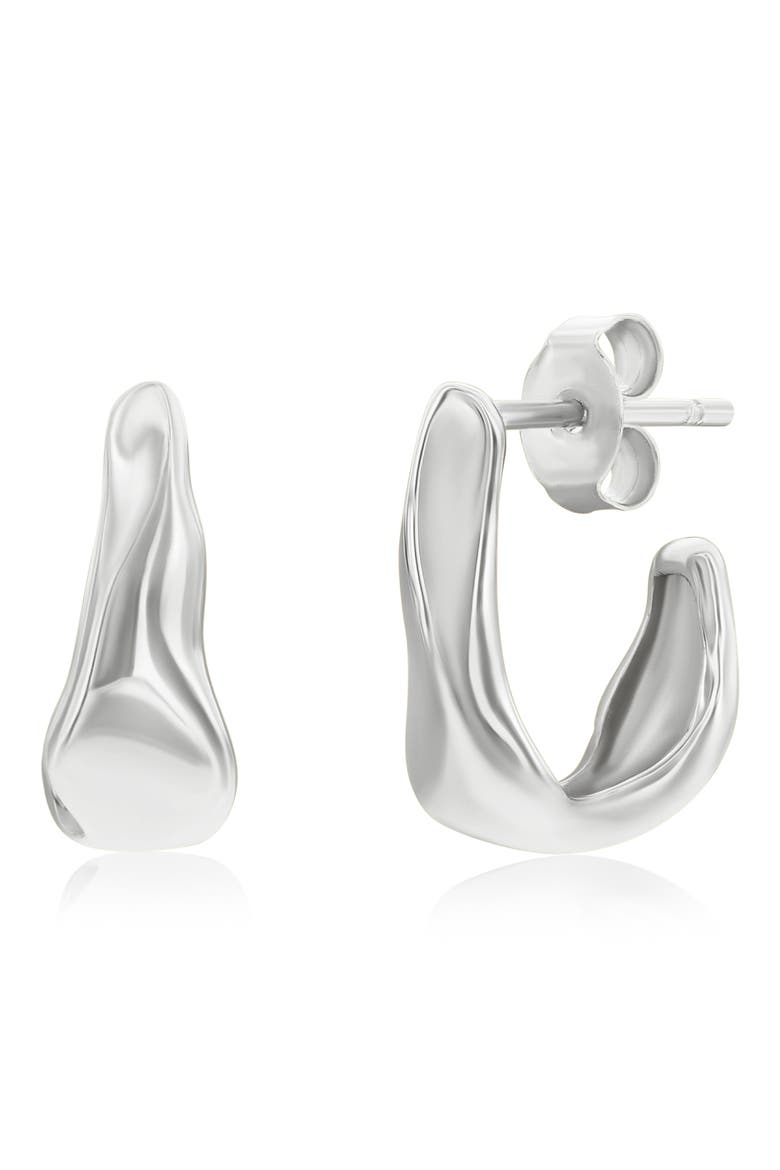 Irregular Shaped Earrings, Main, color, SILVER