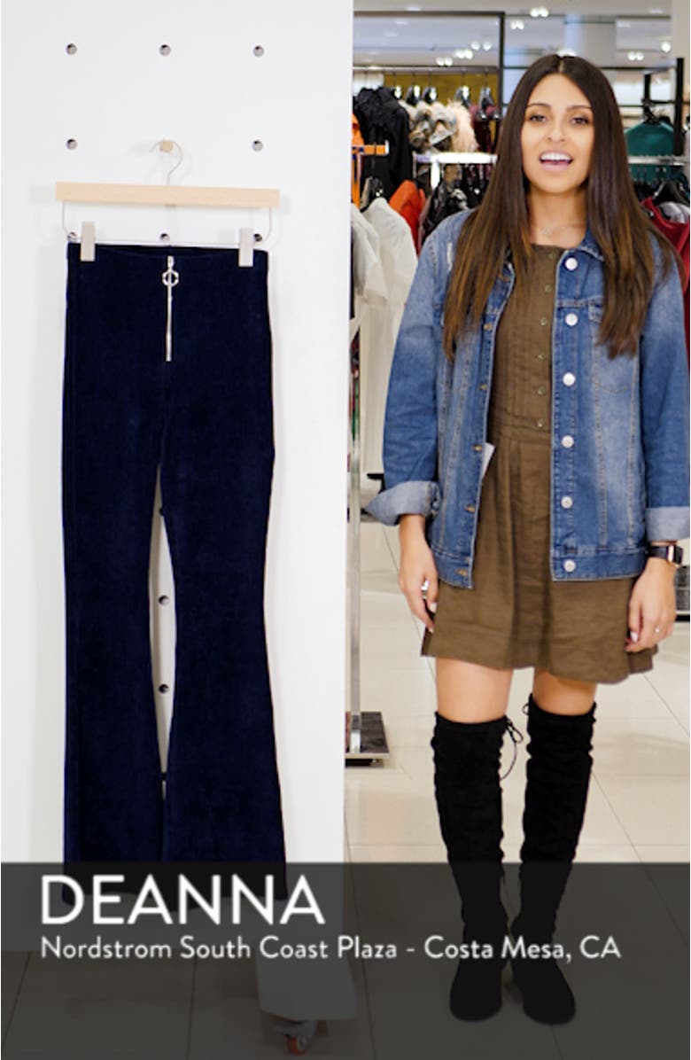 Zip Flare Corduroy Pants, sales video thumbnail