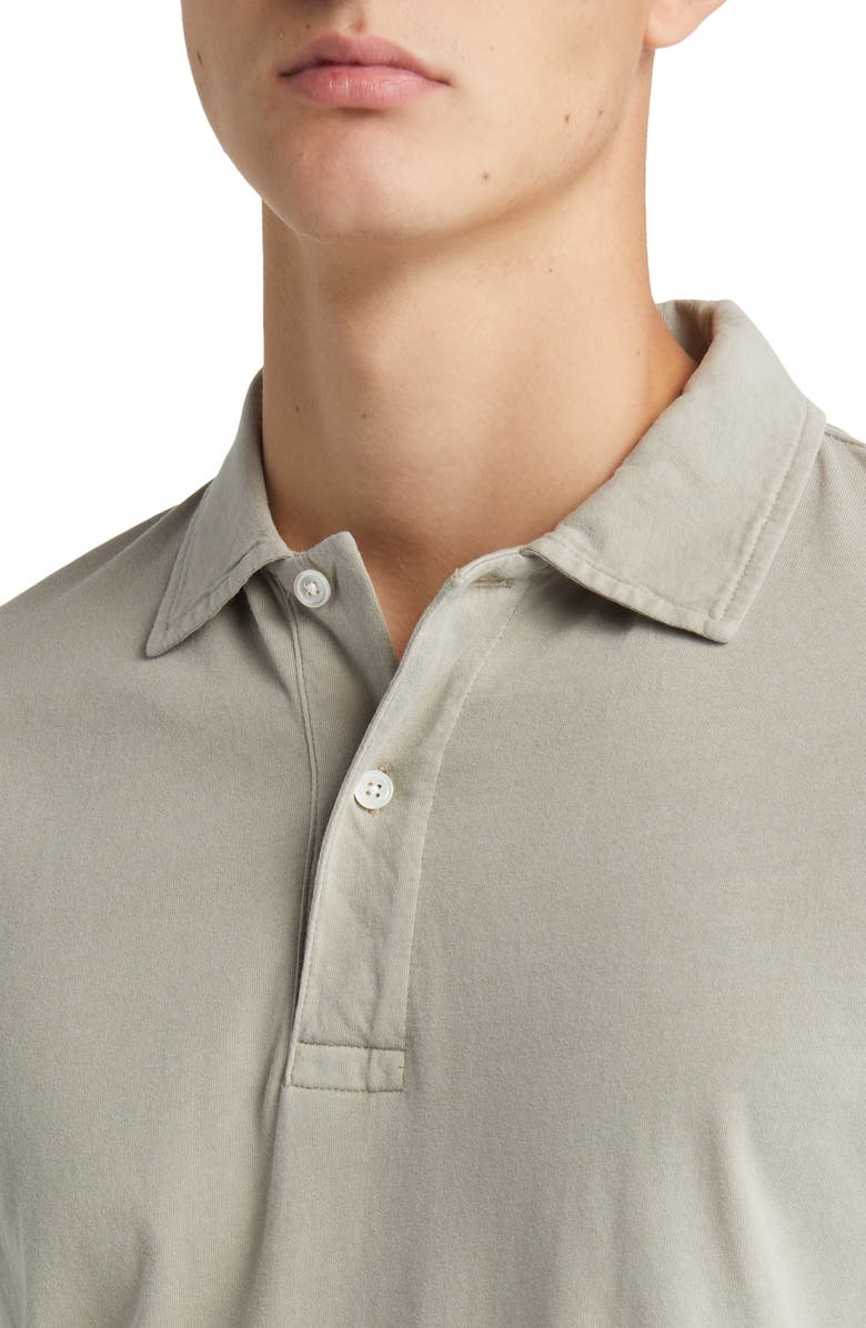 BUCK MASON Sueded Long Sleeve Cotton Polo, Alternate, color, 