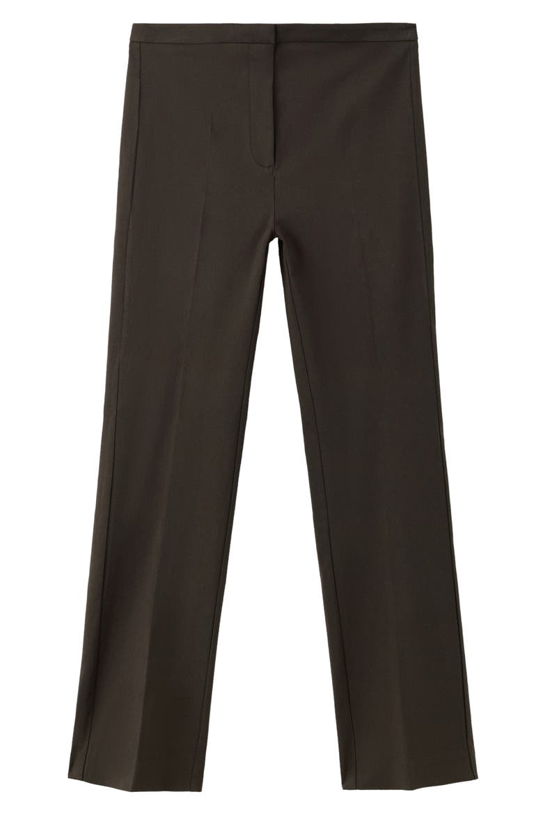 Crop Straight Leg Pants, Alternate, color, CHOCOLATE