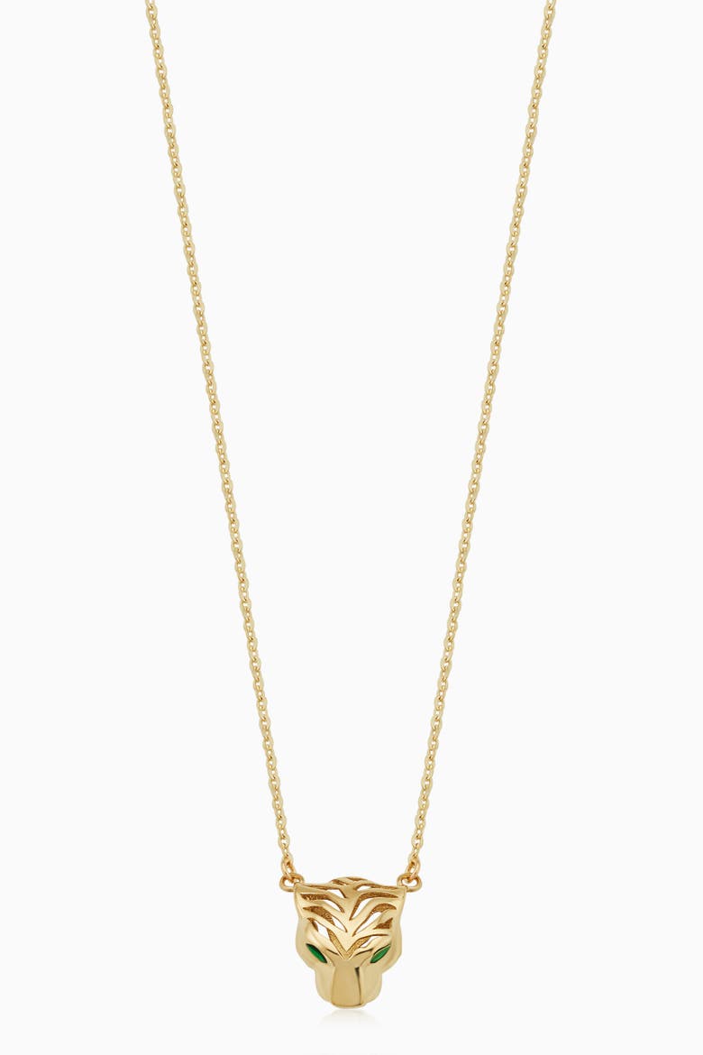 14K Gold Majestic Panther Pendant Necklace, Main, color, Yellow Gold