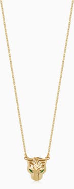 Oradina 14K Gold Majestic Panther Pendant Necklace