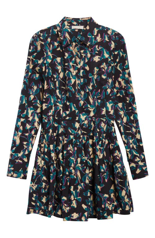 Ulla Johnson Nanette Long Sleeve Mini Dress Kaleidoscope In Green