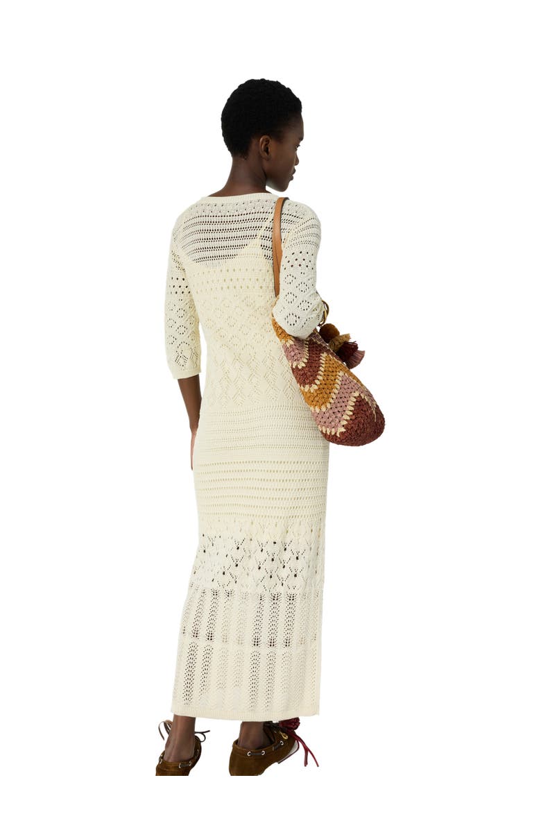 GERARD DAREL Riana Crochet Maxi Dress, Alternate, color, Ecru