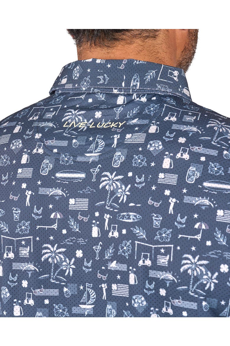 Vacation Nation Polo, Alternate, color, Black Sand