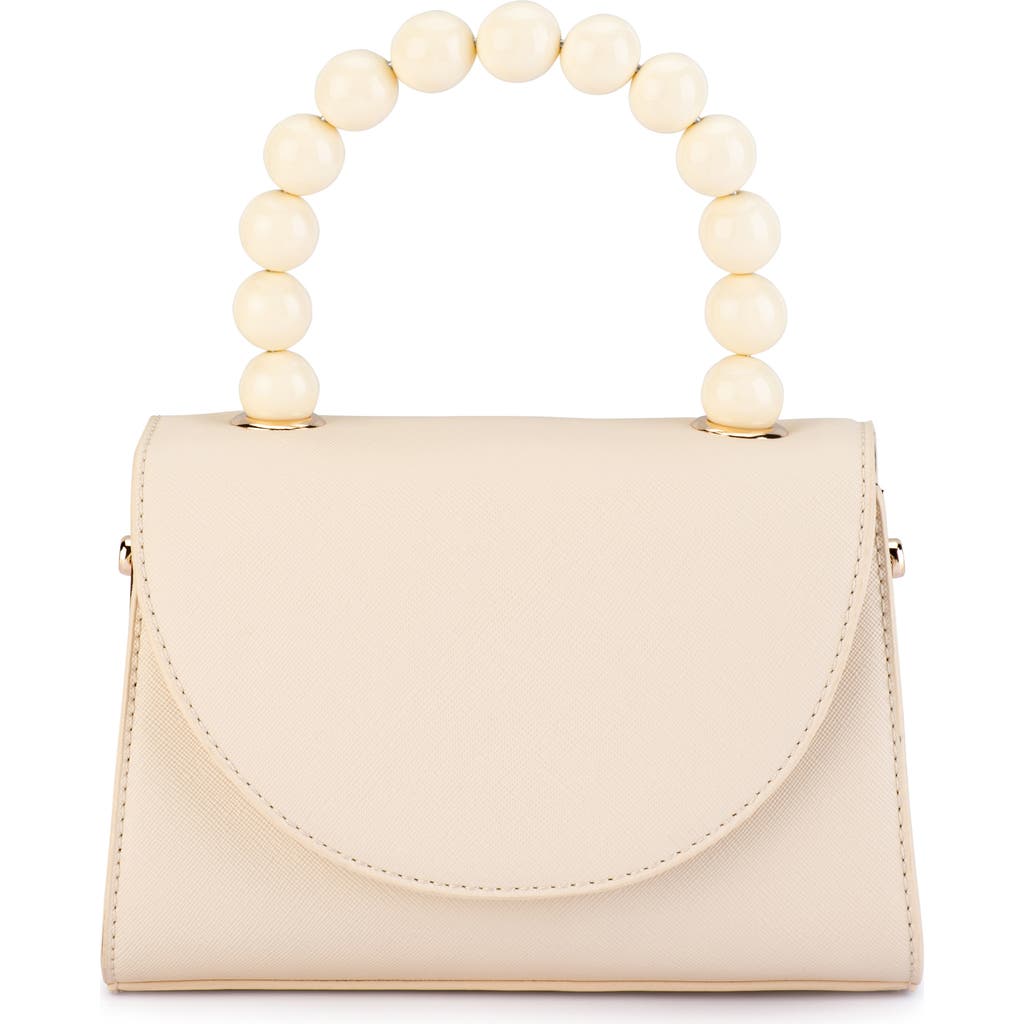 Olga Berg Wendy Acrylic Bead Top Handle Bag