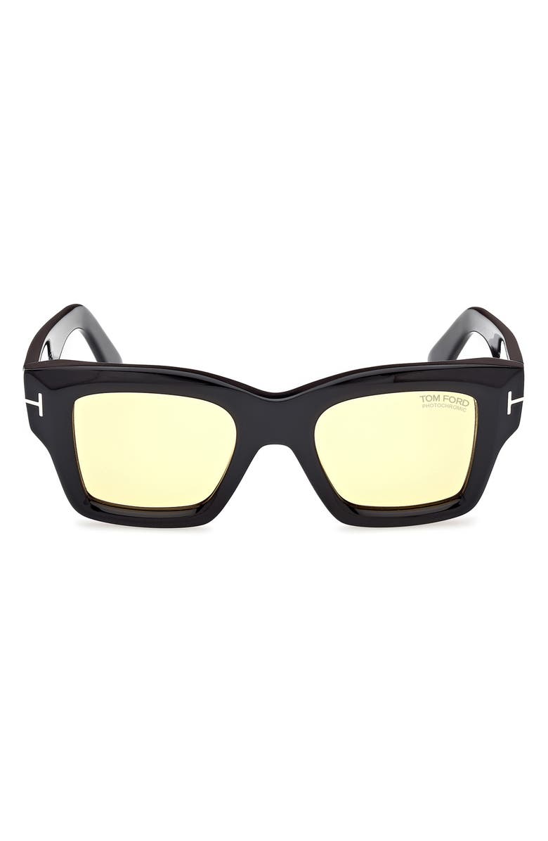 TOM FORD Ilias 50mm Square Sunglasses, Main, color, 
