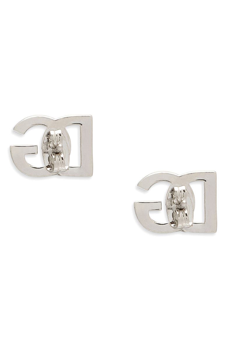 Dolce&Gabbana Men's DG Logo Stud Earrings, Alternate, color,