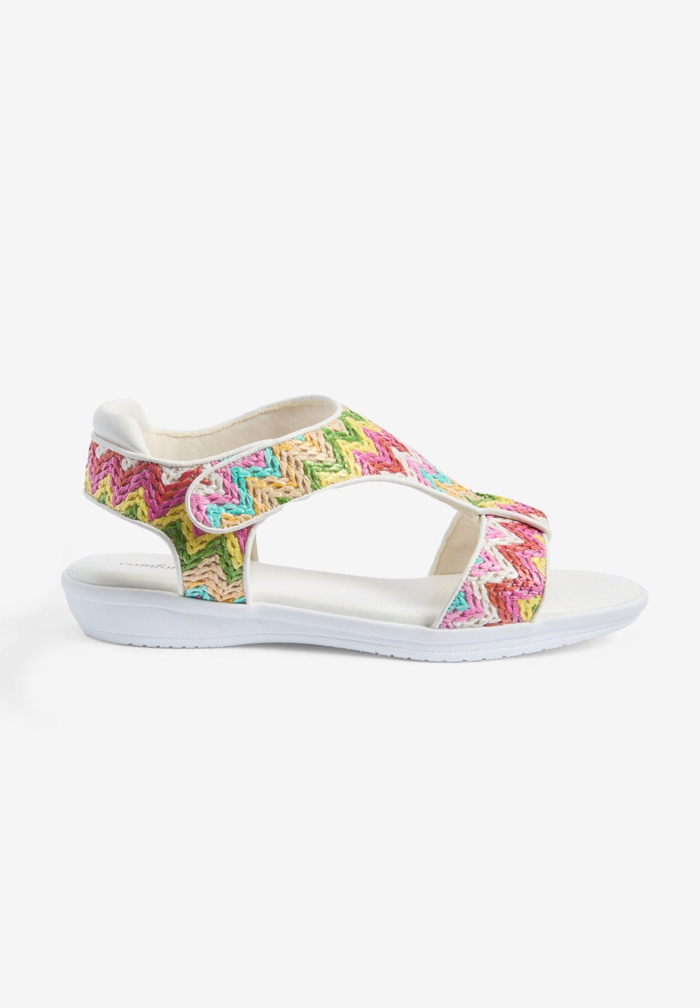 The Charlotte Orthotic Sandal, Alternate, color, White Multi