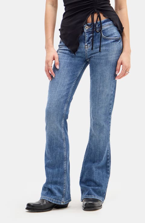 【BAON】Neneti Brushed Wide Denim Pants Denim Barrel Leg Pant by Lisa Bayne (Woven Pant) | Artful Home