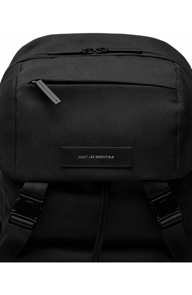 WANT Les Essentiels Bishop Organic Cotton Canvas Backpack, Alternate, color, Black