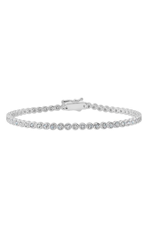 Crislu Round Cubic Zirconia Bracelet In Metallic