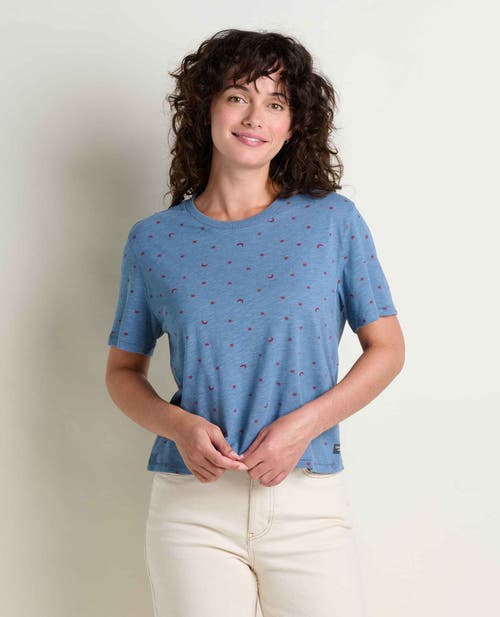 Toad And Co Boundless Jersey Short Sleeve Crew In Blue