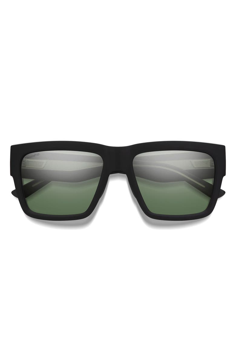 Smith Lineup 58mm ChromaPop<sup>™</sup> Sunglasses, Main, color, Matte Black / Gray Green