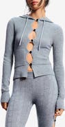 Desigual Hooded Cashmere Blend Cardigan