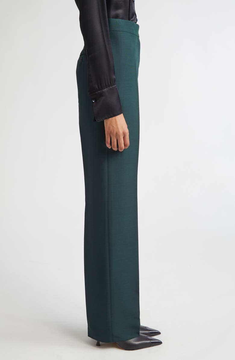 FERRAGAMO Knit Trousers, Alternate, color, Moss