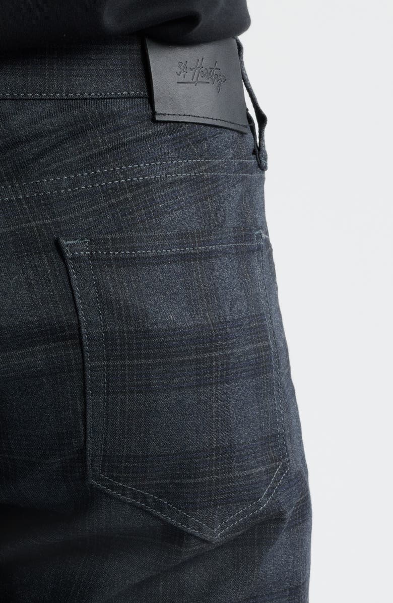 34 Heritage Courage Check Straight Leg Twill Pants, Alternate, color, Grey Check