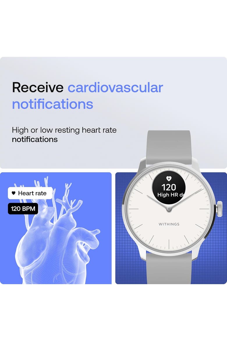 Scanwatch Nova Brilliant - 37mm - Silver, Alternate, color, White & Silver