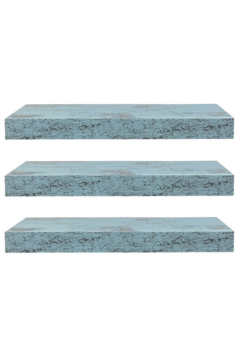 Set of 3 Floating Shelves, Alternate, color, VINTAGE BLUE