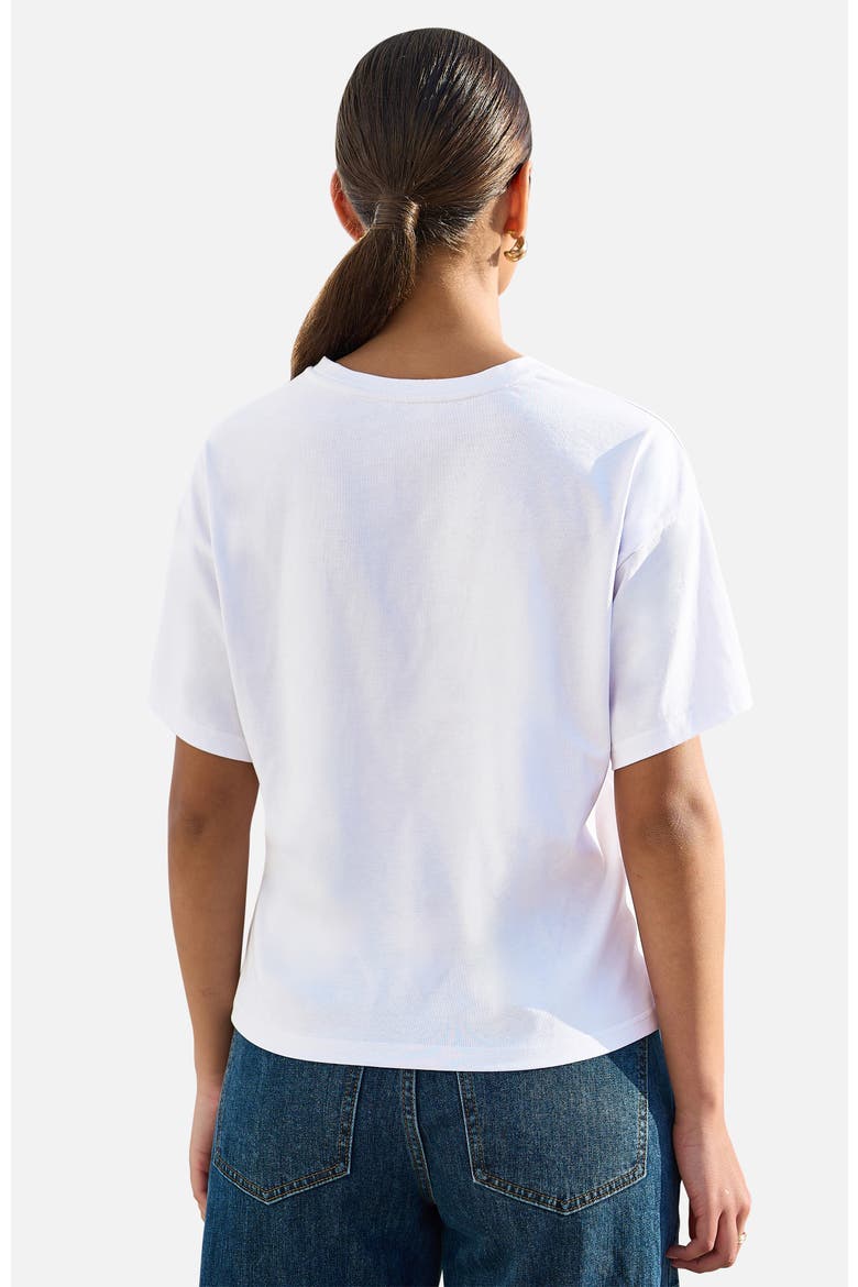 Cotton Summer Motif T-Shirt, Alternate, color, White