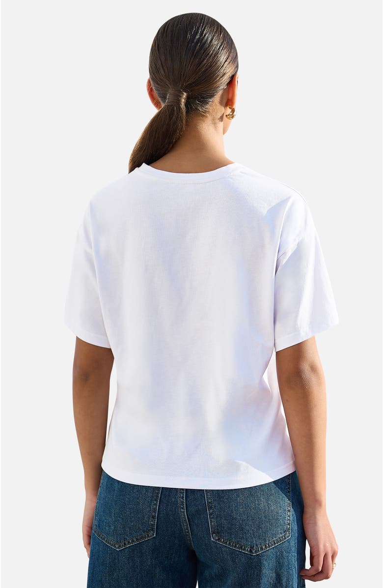 Yumi Cotton Summer Motif T-Shirt, Alternate, color, White
