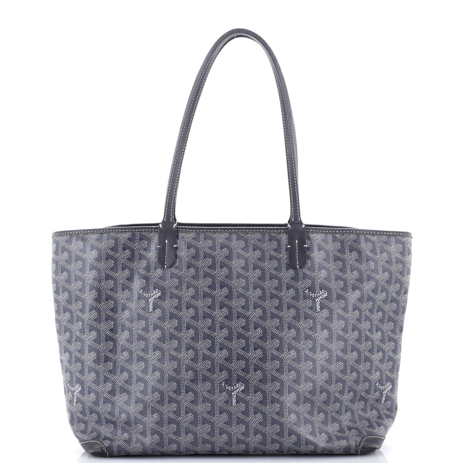 Pre-Owned Goyard Artois Tote Coated Canvas PM, Main, color, Gray