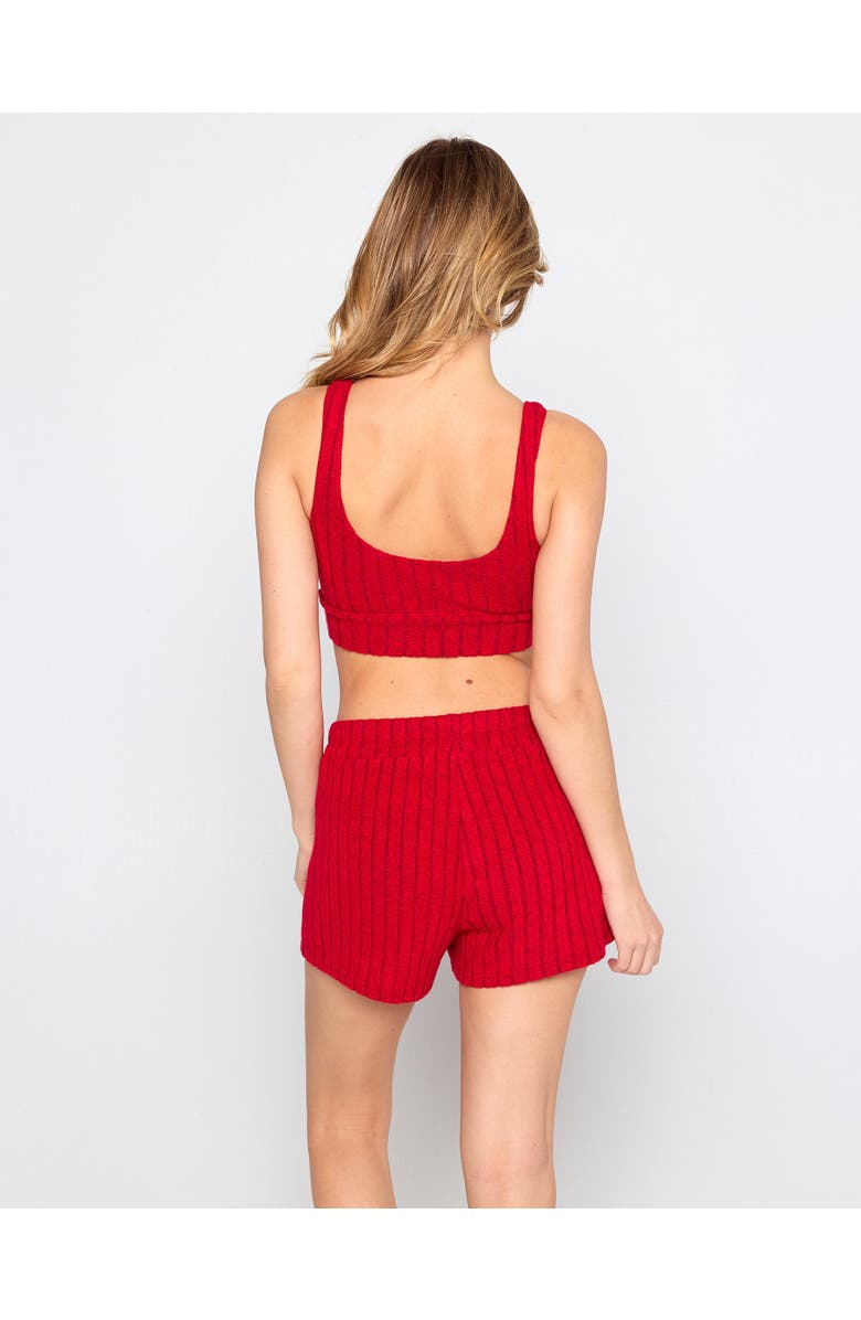 Beach Bunny Swimwear Mai V Neck Bra, Alternate, color, Red