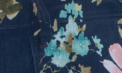 Kut From The Kloth Jasmine Chiffon Button-up Shirt In Potenza Navy Aqua