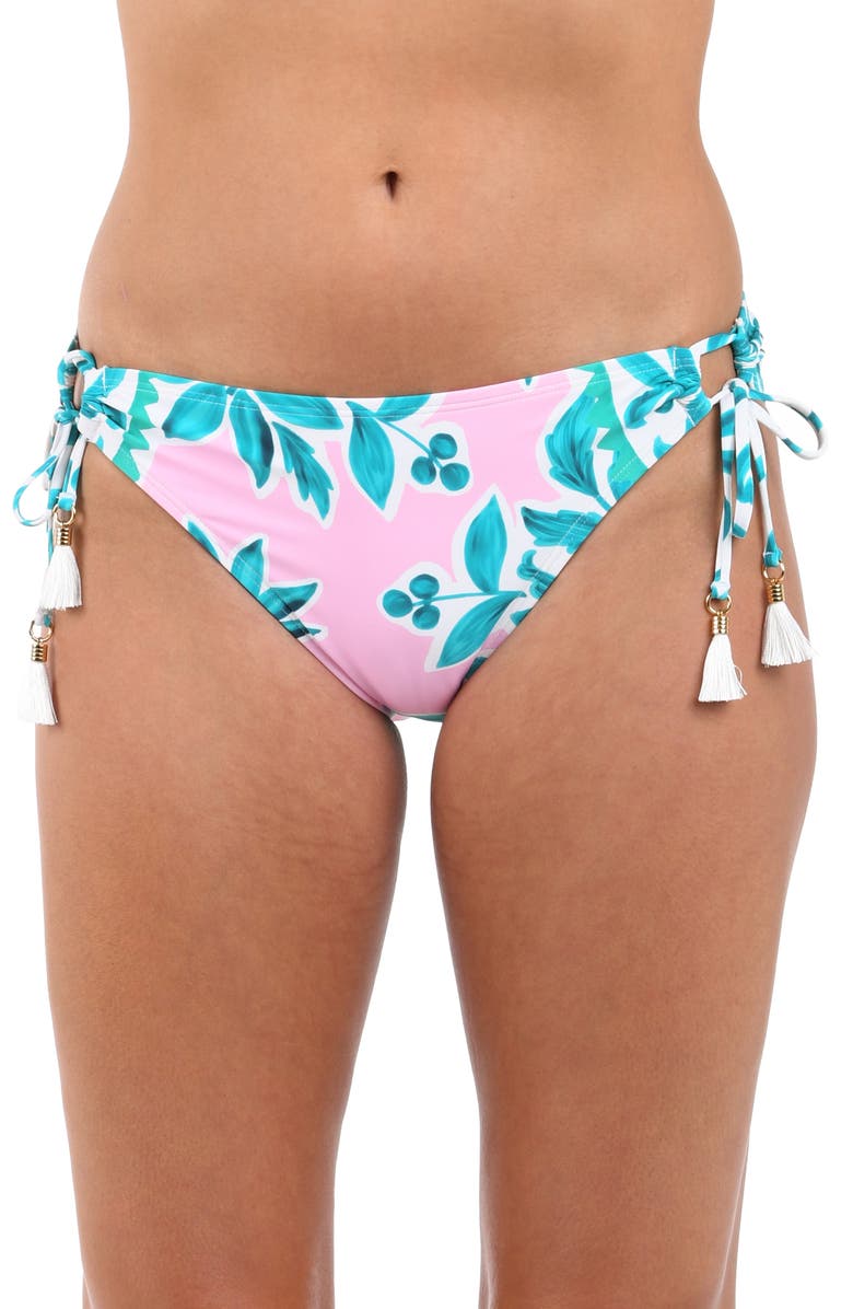 La Blanca Opulent Hipster Bikini Bottoms, Main, color, Pink Multi