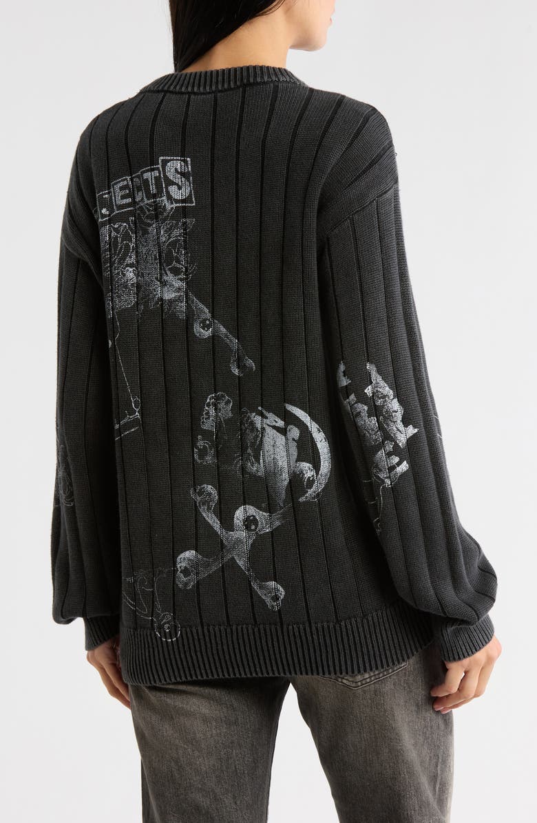 R13 Drop Needle Boyfriend Sweater, Alternate, color,