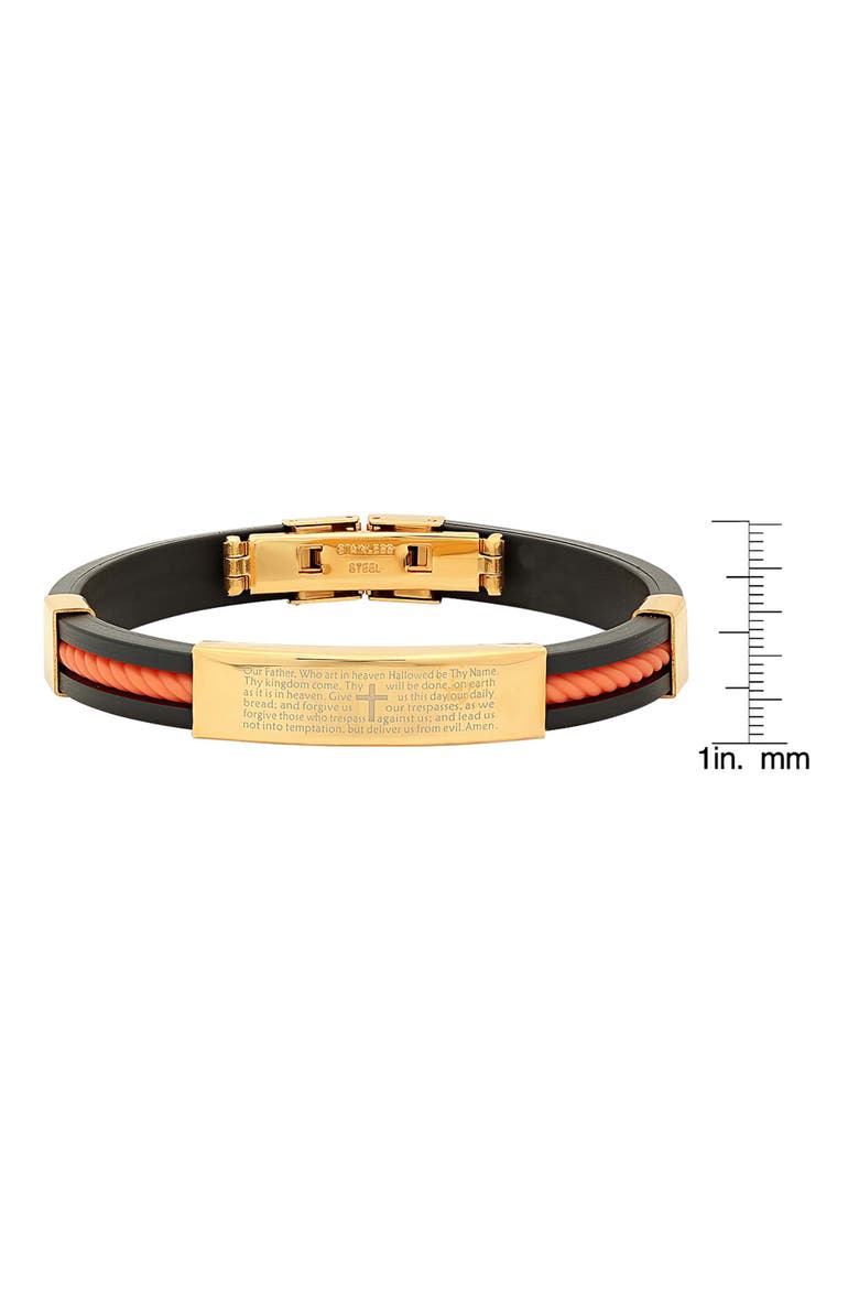 Men's Lord's Prayer 18k Gold Plated Bracelet, Alternate, color, GOLD