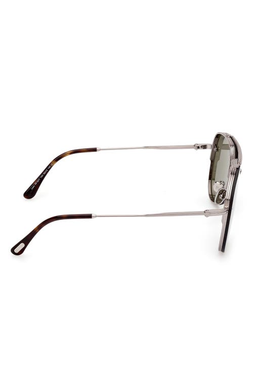 Tom Ford Leon 62mm Pilot Sunglasses In Gray