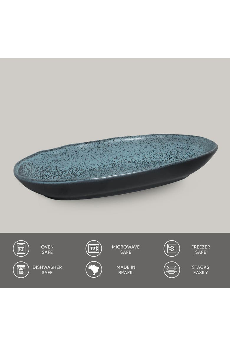 Deep Oval Platter Set of 4, Alternate, color, Night Sky