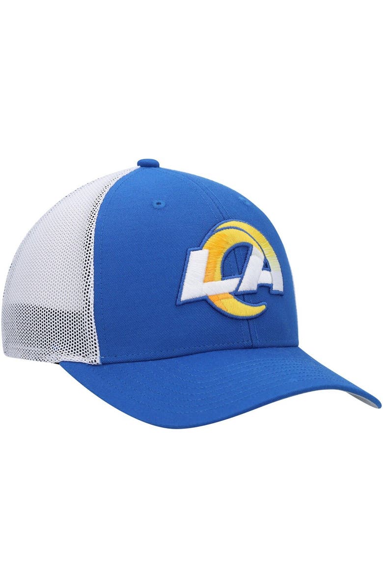'47 Men's '47 Royal/White Los Angeles Rams Trophy Trucker Flex Hat, Alternate, color, Royal