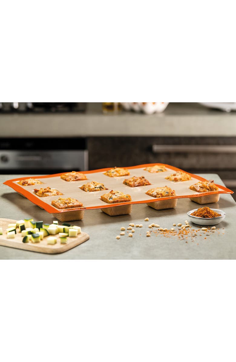 Silpat Perfect Non-Stick Brownie Mold, Alternate, color, Orange