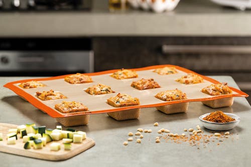 Shop Silpat Perfect Non-stick Brownie Mold In Orange