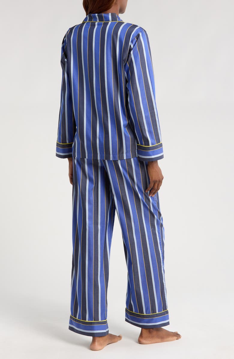 Polo Ralph Lauren Madison Stripe Cotton Blend Pajamas, Alternate, color, Navy Cricket