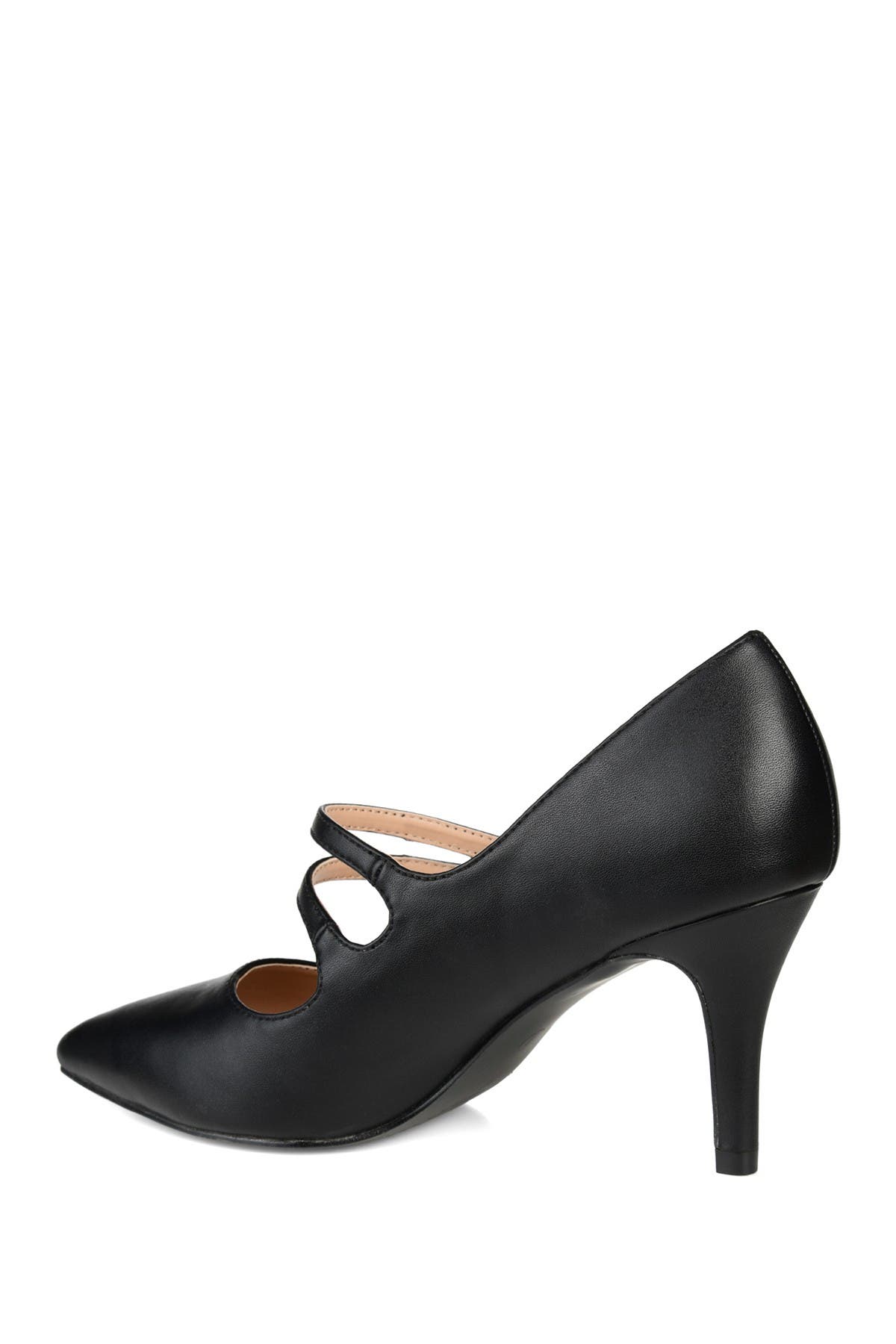 Journee Collection JOURNEE Sidney Pointed Mary Jane Pump, Alternate, color, Black